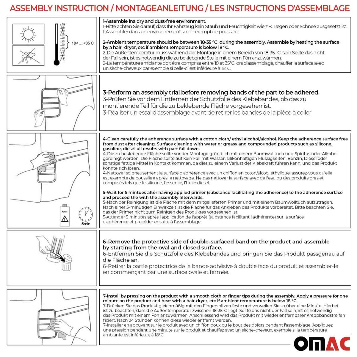 RAM PROMASTER CITY Stop Light Cover - Omac - Chrome ABS - Gloss Silver - 2015